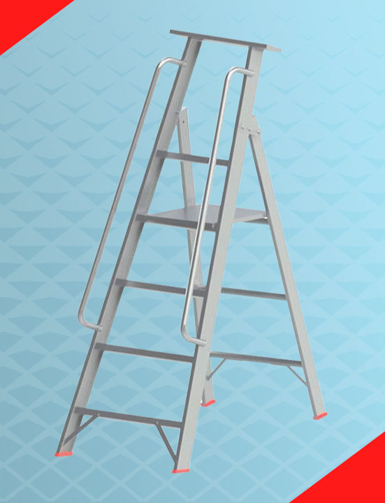 Heavy Duty Platform Aluminum Ladder supplier in UAE