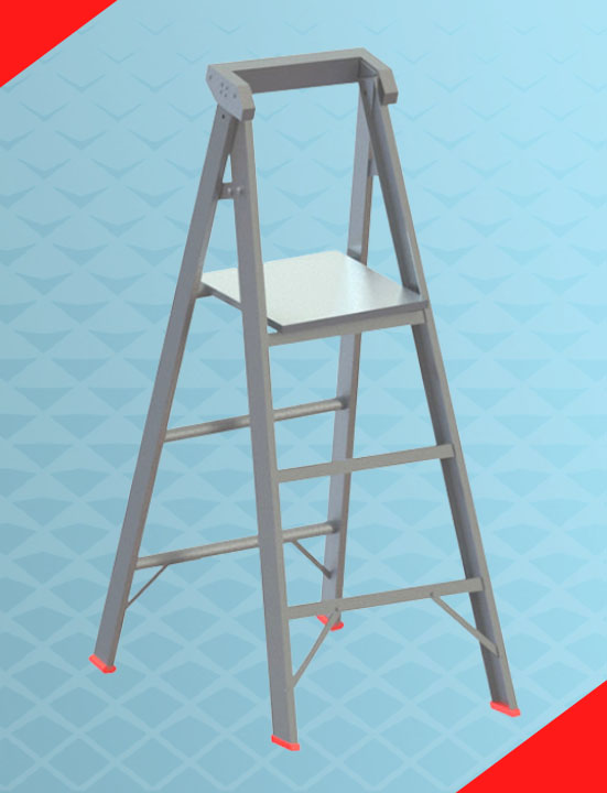 Platform Aluminum Ladder supplier in UAE